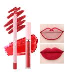 Rose Red Lip Liner Pencil and Lipstick Set - Long Lasting Waterproof Formula for High Pigmented, Velvety Matte Lips - Natural, Non-Fade Makeup Gift Kit - Buy Online on GoSupps.com