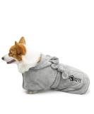 Shop Ownpets Dog Bradge - Quick-Drying Terry Bathing Towel & Absorbent Coat with Velcro Fastener | Adjustable Lightweight Design (S | Gray) - Ideal for International Shipping - Buy Online on GoSupps.com