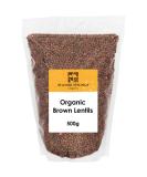 Organic Brown Lentils 500g by Manor Springs Organic - Buy Online on GoSupps.com