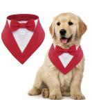Maustlie Dogs Smoking Bandana - Adjustable Pet Triangle Scarf for Weddings & Parties | XS Red - Buy Online on GoSupps.com