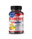 ULTRA HERBS Premium Berberine 12 200MG with Cinnamon Milk Thistle *USA Made & Test* Promotes Liver Function Gut Health Imnunity (150 Count (Pack of 1)) - Buy Online on GoSupps.com