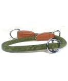 Leisegr n Paracord dog collar adjustable | Nylon dog collar | Devon model | Olive green | Size: M Olive green M - Buy Online on GoSupps.com