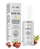 Luxury Blend Hair Oil - Organic Argan & Jojoba Oils for Nourishing & Smoothing All Hair Types - 1.01oz - Buy Online on GoSupps.com