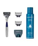 Harry's Winston Shaving Set for Men - 5 Blade Razor with Precision Trimmer, 3 Refills, Travel Cover & Shave Gel - 6pc Set - Buy Online on GoSupps.com