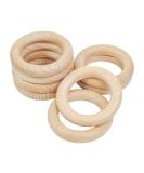 Ruby 8 pieces of natural wooden bite ring wooden bite rings wooden baby custody stuff wooden rings for handicrafts handicrafts tools etc. ( 70mm) - Buy Online on GoSupps.com