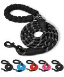 ARTISTRY 5 FT Rope Dog Lead for Medium Dog Strong Dog Leads for Large Dogs 150cm Highly Reflective Dog Leash Soft Padded Handle Dog Lead Durable Dog Lead for Small Dog (Black/White) - Buy Online on GoSupps.com