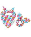 Easter Dog Bandana & Matching Scrunchie Set - Blue Egg Design for Medium Large Dogs - Perfect Gift for Pet Owners - Buy Online on GoSupps.com