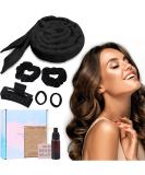 Heatless Curlers for Long & Medium Hair | Non-Slip Overnight Curling Headband Set - Black - Buy Online on GoSupps.com