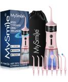 MySmile LP221 Cordless UVC Sterilizable Teeth Water Flosser - 335ml Portable with OLED Display 4 Modes 8 Tips & Storage Bag - Ideal for Home & Travel - Buy Online on GoSupps.com