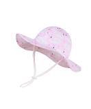 LANGZHEN Beach Sun Protection Hat for Baby Girls | Adjustable Toddler Kids Hat with Chin Strap | Swans-Pale | 1-2 Years - Buy Online on GoSupps.com