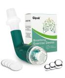 Portable Breathing Exercise Device for Lung Health - Expiratory Trainer for Mucus Relief & Lung Expansion (Green) | International Shipping Available - Buy Online on GoSupps.com