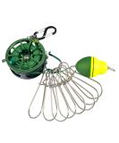 Joyeee Fish Stringer with 9-Snap Heavy Duty Stainless Steel Silent Stringer - 6m Green - Buy Online on GoSupps.com