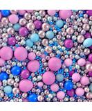 Blue purple silver sprinkles Birthday stitch for cakes cupcake edible toppers sprinkle mix blend lilac purple pearls party decoration baking biscuits cake topper balls chocolate balls PURPLE RAIN - Buy Online on GoSupps.com