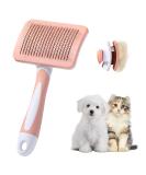 Vinabo Self-Cleaning Pet Brush | Dog & Cat Undercoat Removal | Perfect for Long & Short-Haired Pets - Cinnamon - Buy Online on GoSupps.com