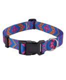 Mihqy Adjustable Dog Collar - Soft Bohemian Design for All Sizes | Comfortable Floral & Geometric Patterns - Perfect for Small Medium & Large Dogs (Neck 38-63 cm Width 2.5 cm) - Buy Online on GoSupps.com