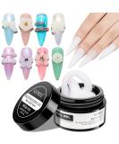 SUPWEE Solid Builder Gel Multifunctional White Non-Stick Hand Nail Extension Gel for Carving Patterns Decoration Nail Art DIY Nail Salon Lamp Cure Require 14g(0.49fl oz) - Buy Online on GoSupps.com