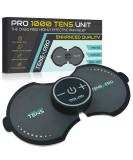Pro 1000 Wireless Tens Unit - Portable Electric Muscle Stimulator for Pain Relief | Deep Tissue EMS Therapy Device - Mini Tens Massager for Back Neck Shoulder Leg Arm (2 Pads - Buy Online on GoSupps.com