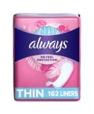Always Thin Daily Wrapped Liners Unscented 162 count - Buy Online on GoSupps.com
