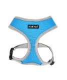 Puppia Soft Harness II | Comfortable Adjustable Soft Dog Harness for Small & Medium Dogs - Sky Blue L - Buy Online on GoSupps.com