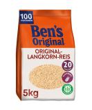 Buy Bens Original Loose Rice 5kg - 20 Minutes Long Grain Rice - Perfect for 100 Portions - International Shipping Available - Buy Online on GoSupps.com