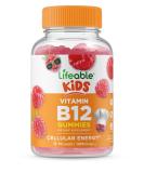 Lifeable Kids Vitamin B12 1000mcg Gummies - Natural Flavor, Gluten Free, Vegetarian - Energy & Mood Support - 90 Count - Buy Online on GoSupps.com