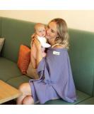TISU Nursing Cover for Breastfeeding & Pumping | Multi-Use Car Seat Stroller Cover | Organic Muslin Cotton | Pastel Lilac | Breathable & Soft - Buy Online on GoSupps.com