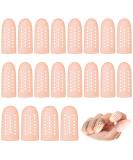 Nude Silicone Finger Caps - 20 Pcs Gel Finger Cots for Eczema, Wounds, Arthritis | Breathable Toe Sleeves for Protection and Healing - Buy Online on GoSupps.com