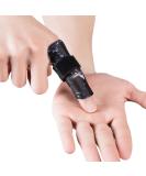 Kuangmi Finger Sleeve Support Protector Finger Splint Brace Pain Relief for Basketball Volleyball Baseball (S/M Black Small/Medium (Pack of 1) Black - Buy Online on GoSupps.com