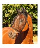WALDHAUSEN Fly Mask Basic with Ear Protection for Thoroughbreds - Black | Optimal Comfort & Protection - Buy Online on GoSupps.com