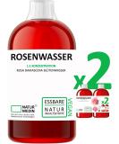 Buy 2 000 ml 100% Natural Rosa Damascena Food Rose Water - Additive-Free - NATURMEDIN | International Shipping Available - Buy Online on GoSupps.com