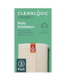 Cleanlogic Organic Cotton Exfoliating Body Scrubber - 3 Pack Reusable Exfoliator for Smooth Skin - Daily Skincare Routine Essential - Buy Online on GoSupps.com