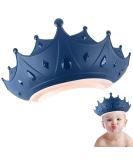 Baby Shower Cap Shield for Kids | Visor Hat for Eye and Ear Protection | Adjustable Bath Visor for Children 0-9 Years | Cute Crown Shape - Blue - Buy Online on GoSupps.com