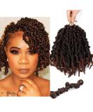 Pre-twisted Spring Twist Crochet Hair Short Curly Braids 8 inch (Pack of 4) T30 - Synthetic Hair Extensions - Buy Online on GoSupps.com