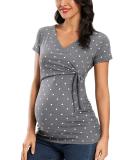 Love2Mi Maternity Breastfeeding Top - Long Sleeve V-Neck - Floral Design | Size L - Buy Online on GoSupps.com