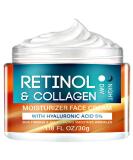 Retinol & Collagen Face Cream - Anti-Aging Moisturizer with Hyaluronic Acid for Men & Women | Reduces Wrinkles & Fine Lines - Buy Online on GoSupps.com