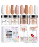 Saviland Dip Powder Nail Kit - French Nail Starter Set with 4 Colors Keratin Dipping Powder, Tips, Glue, Base & Top Coat - No UV Lamp Needed - Buy Online on GoSupps.com