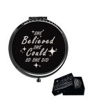 Calyders She Believed She Could Travel Compact Pocket Mirror(Black) Inspirational Gift for Friends  Sister  Daughter  Wife Teens  Colleague Neighbor Nurse Birthday Wedding Graduation Valentine's Day - Buy Online on GoSupps.com