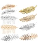 9 Pieces Vintage Metal Hair Clips Feather Leaf Shaped Hair Comb for Women & Girls - Buy Online on GoSupps.com