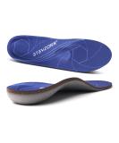 STSVZORR High Arch Support Insoles for Men & Women | Pain Relief for Plantar Fasciitis & Flat Feet | Comfortable Shoe Inserts | Size 11-11.5 (295MM) - Dark Violet Blue - Buy Online on GoSupps.com