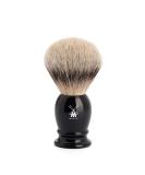 M HLE Classic Silvertip Badger Shaving Brush - Medium Black Precious Resin Handle - Handmade Luxury Shaving Tools for Men - Buy Online on GoSupps.com