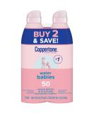 Coppertone Water Babies Sunscreen Lotion Spray SPF 50 Pediatrician Recommended Baby Sunscreen Spray Water Resistant Sunscreen for Babies 6 Oz Spray Pack of 2 SPF 50 6 Ounce (Pack of 2) - Buy Online on GoSupps.com