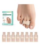 Welnove Hammer Toe Straightener - 8 Pack Toe Wraps & Splints for Women - Correct Crooked Curled & Bent Toes (Large Beige) - International Shipping Available - Buy Online on GoSupps.com