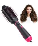 4-in-1 Hair Dryer Brush - Professional Hot Air Styling Tool for Straightening, Curling, and Drying - Pink - Buy Online on GoSupps.com