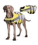 Buy Hjyokuso Dog Life Jacket - Adjustable Reflective & Buoyant Swimming Aid for Small Dogs (16.9-21.2) | Ideal for Boating & Canoeing - Buy Online on GoSupps.com