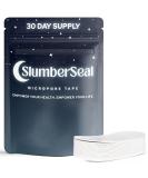 Slumber Seal Tape - 30 Strong Hold White Strips for Easy Painless Removal | Stretchy Breathable Hypoallergenic Dermatologically Tested - Buy Online on GoSupps.com