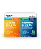 Amazon Basic Care Cold and Flu Relief Daytime and Nighttime Combo Pack Softgels Powerful Cold Medicine for Day and Night Multi-Symptom Relief, 48 Count 48 Count (Pack of 1) Daytime & Nighttime - Buy Online on GoSupps.com