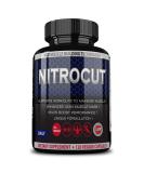 Nitrocut Pre Workout Supplement - 120 Capsules | Nitric Oxide Supplements with l-arginine & l-citrulline for Boosting Muscle Growth & Blood Flow - Buy Online on GoSupps.com