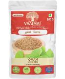 CROW VAAIMAI Omam Powder/Ajwain/Carum Copticum 100g - Buy Online on GoSupps.com