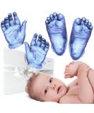 BabyRice Large Baby Hand and Foot Casting Kit with Metallic Paint (Blue) - Perfect Keepsake Gift for New Parents - Buy Online on GoSupps.com