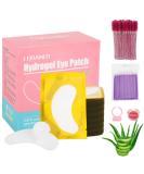 350 PCS Under Eye Gel Pads & Eyelash Extension Beauty Tools - 100% Natural Lint-Free Hydrogel Eye Patches & Mascara Brushes - Buy Online on GoSupps.com